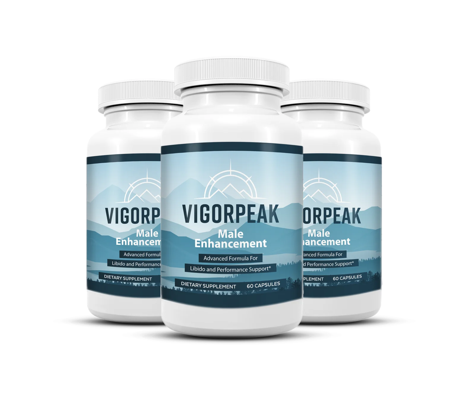 VigorPeak® male libido and performance supplement — 3 bottle pack, 60 capsules each